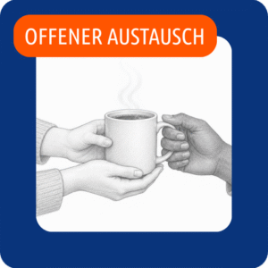 <b>11.11.26<br>Zeitslot: 12:30 – 13:00 Uhr</b><br> Thema: Sozialraum gestalten<br>Pädagogische Kaffeepause